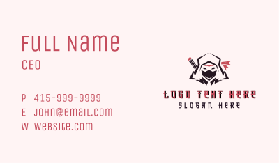 Ninja Assassin Character Business Card Image Preview
