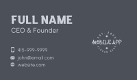 Gray Griffiti Wordmark Business Card Image Preview