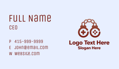 Brown Chain Controller Business Card Image Preview