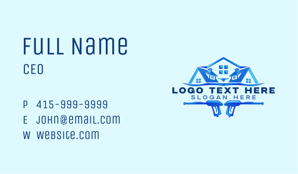 Roof Power Wash Cleaning Business Card Design Image Preview