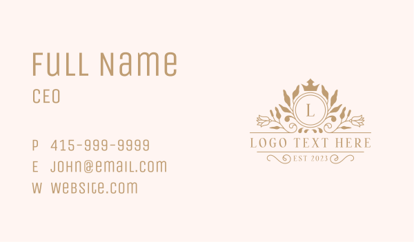 Crown Wedding Event Business Card Design Image Preview