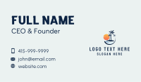 Travel Island Resort Business Card Image Preview