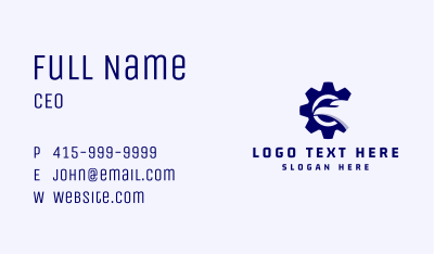 Eagle Industrial Gear Business Card Image Preview