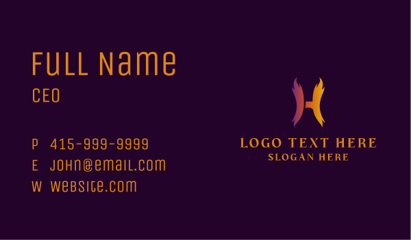 Blaze Flame Creative Business Card Design Image Preview