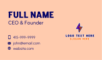 Lightning Thunder Bolt Business Card Image Preview