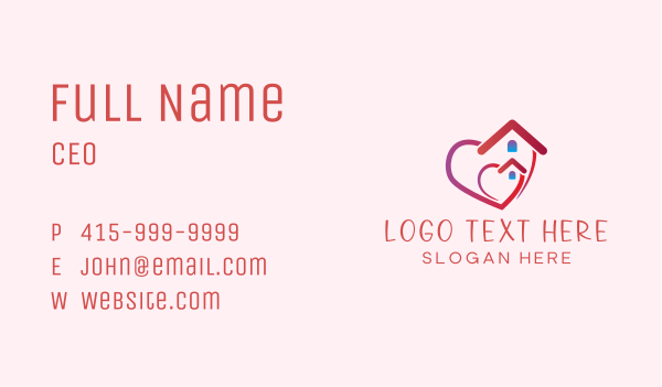 Heart House Clinic Business Card Design Image Preview