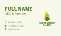 Natural Avocado Drink  Business Card Image Preview