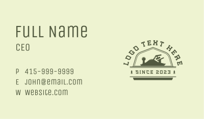 Hand Planer Woodworking Carpentry Business Card Image Preview