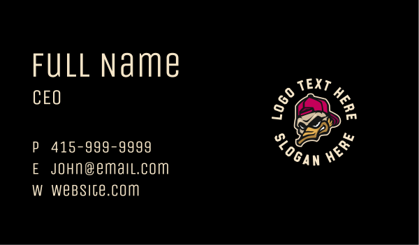 Duck Streamer Clan Business Card Design Image Preview