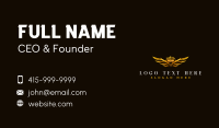 Luxury Wings Crown Business Card Image Preview