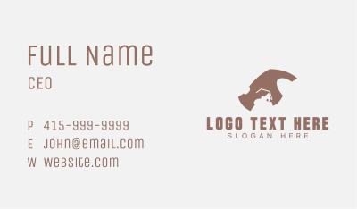 House Roofing Hammer Business Card Image Preview