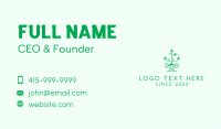 Green Nature Pillar  Business Card Image Preview