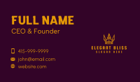 Abstract Golden Crown Business Card Image Preview