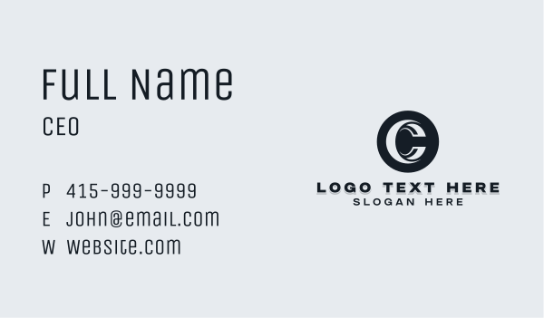 Company Firm Letter C Business Card Design Image Preview