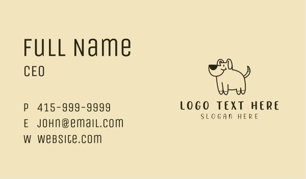 Dog Pet Grooming Business Card Design Image Preview