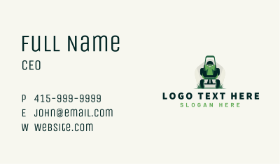 Lawn Mower Equipment Business Card Image Preview