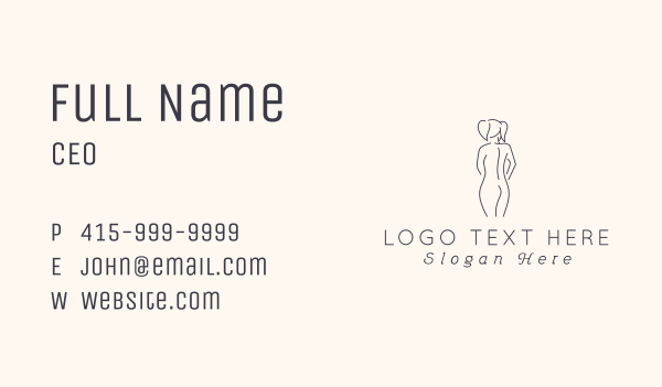 Nude Sexy Lady  Business Card Design Image Preview