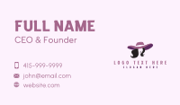 Fashion Hat Woman Business Card Image Preview