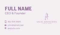 Purple Adult Nude Business Card Image Preview