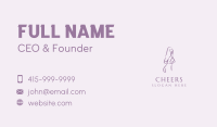 Purple Adult Nude Business Card Image Preview