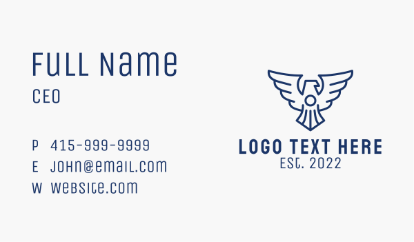 Blue Eagle Security  Business Card Design Image Preview