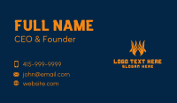 Orange Phoenix Flame  Business Card Preview