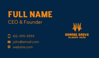 Orange Phoenix Flame  Business Card Image Preview