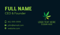 Weed Leaf Therapy Business Card Image Preview