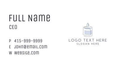 Spa Candle Decoration Business Card Image Preview