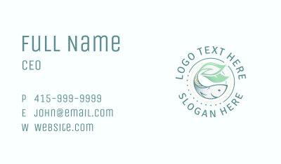 Natural Fish Seafood Business Card