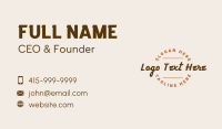 Casual Brand Wordmark Business Card Image Preview