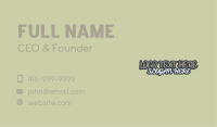 Apparel Boutique Wordmark Business Card Image Preview