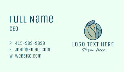 Nature Leaf Foliage Business Card Image Preview