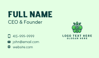 Organic Green Butterfly Business Card Image Preview