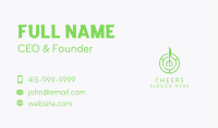 Vegan Restaurant Emblem Business Card Image Preview