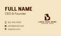 Dog Food Letter B Business Card Image Preview