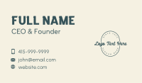 Cursive Classic Wordmark Business Card Image Preview