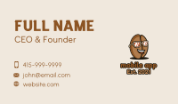 Coffee Bean Sunglasses Cafe Business Card Image Preview