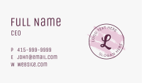 Pink Feminine Brand Letter Business Card Image Preview