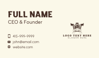 Ax Hand Planer Carpentry Business Card Image Preview