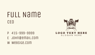 Ax Hand Planer Carpentry Business Card Image Preview