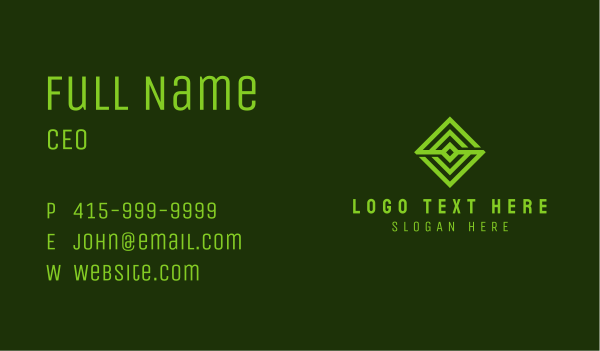 Green Maze Software  Business Card Design Image Preview