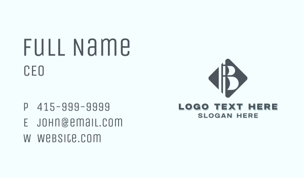 Generic Company Letter B Business Card Design Image Preview