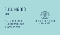 Blue Nautical Lighthouse Tower Business Card Image Preview