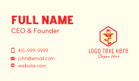Red Rose Badge  Business Card Image Preview