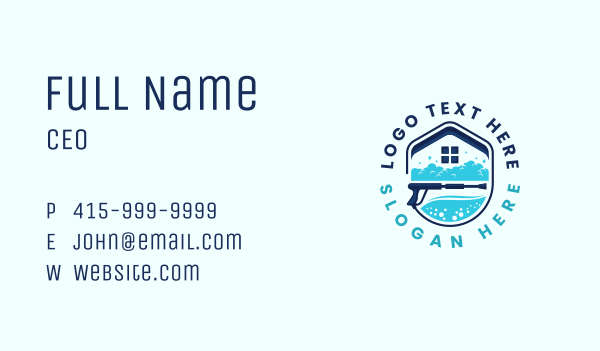 Home Cleaning Power Wash Business Card Design Image Preview