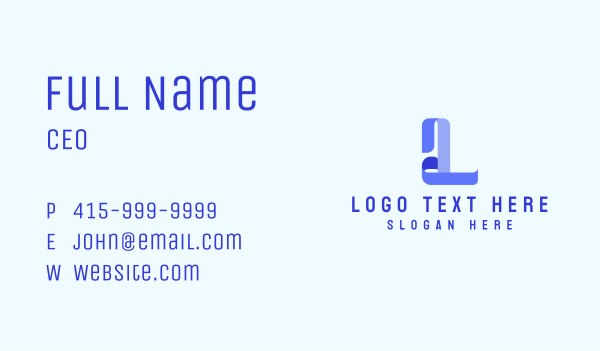 Ribbon Software App Business Card Design Image Preview