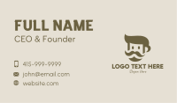 Old Mustache Man  Business Card Design