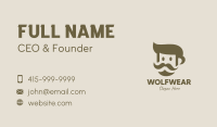 Old Mustache Man  Business Card Image Preview