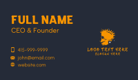 Orange Punk Skull  Business Card Image Preview
